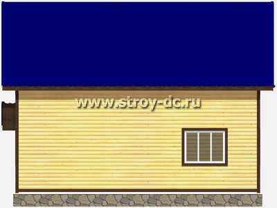 Каркасный дом, проект Д35, с мансардой, угловой террасой, многоскатной крышей, крыльцом и четырьмя спальнями, размером 9,5х9 метров, площадью 141 квадратный метр - фото проекта 5