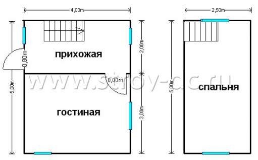 Готовый дом Д88 – планировка проекта 1