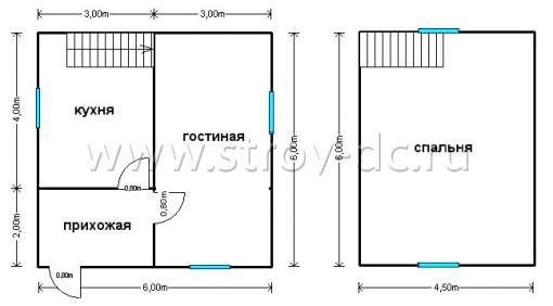 Готовый дом Д125 – планировка проекта 1