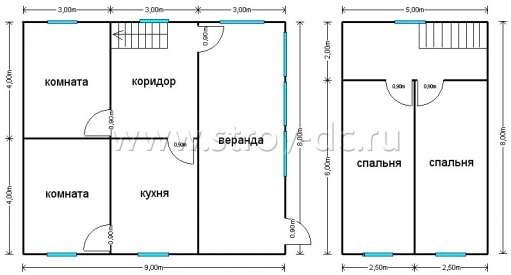 Готовый дом Д131 – планировка проекта 1