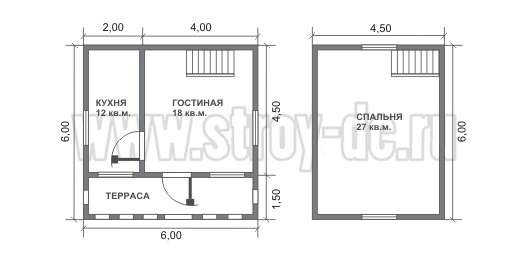 Готовый дом Д141 – планировка проекта 1
