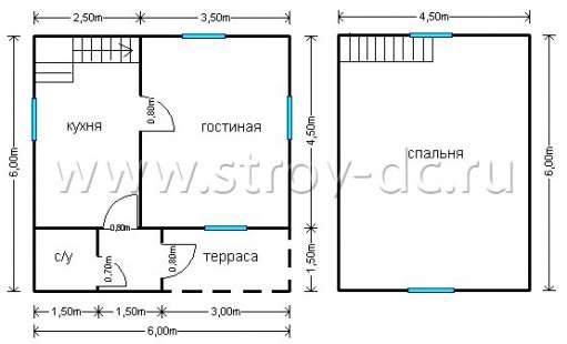 Готовый дом Д185 – планировка проекта 1