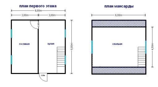 Готовый дом Д194 – планировка проекта 1