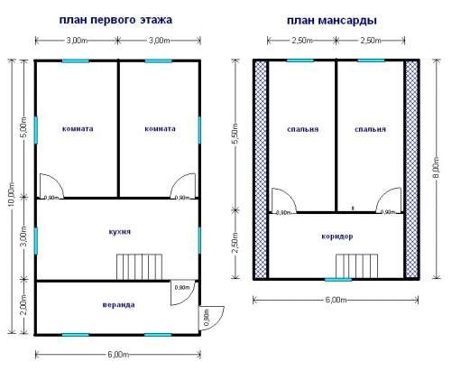 Готовый дом Д207 – планировка проекта 1