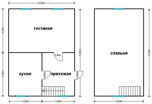 Готовый дом Д213 – планировка проекта 1