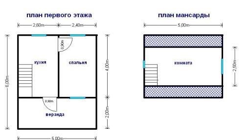 Готовый дом Д214 – планировка проекта 1