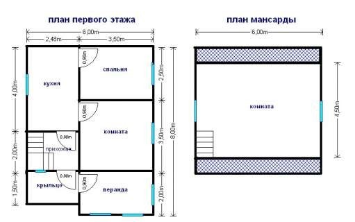 Готовый дом Д215 – планировка проекта 1