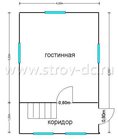 Готовый дом Д229 – планировка проекта 1