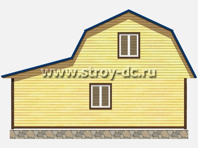 Каркасный дом, проект Д21, с каркасной верандой без утепления, размером 7х9 метров, площадью 85,49 квадратных метров - фото проекта 5