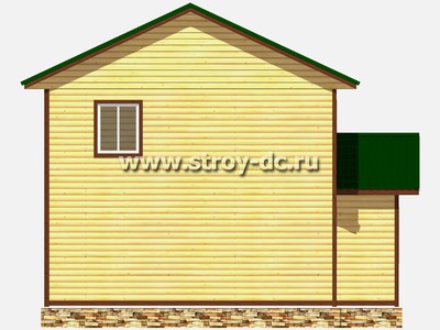 Каркасный дом, проект Д67, с каркасной верандой, размером 8,5х9 метров, площадью 118,9 квадратных метров - фото проекта 5